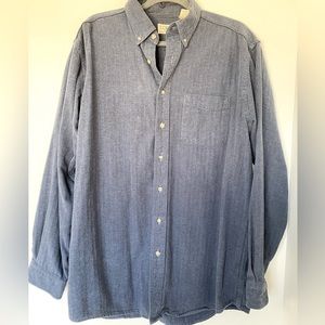 Blue L.L. Bean button down